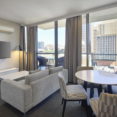 一卧室陽台套房 美利通套房酒店-坎寶街優惠