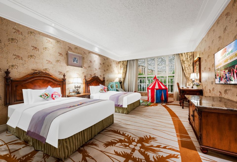 雨林温泉 亲子主题双床房