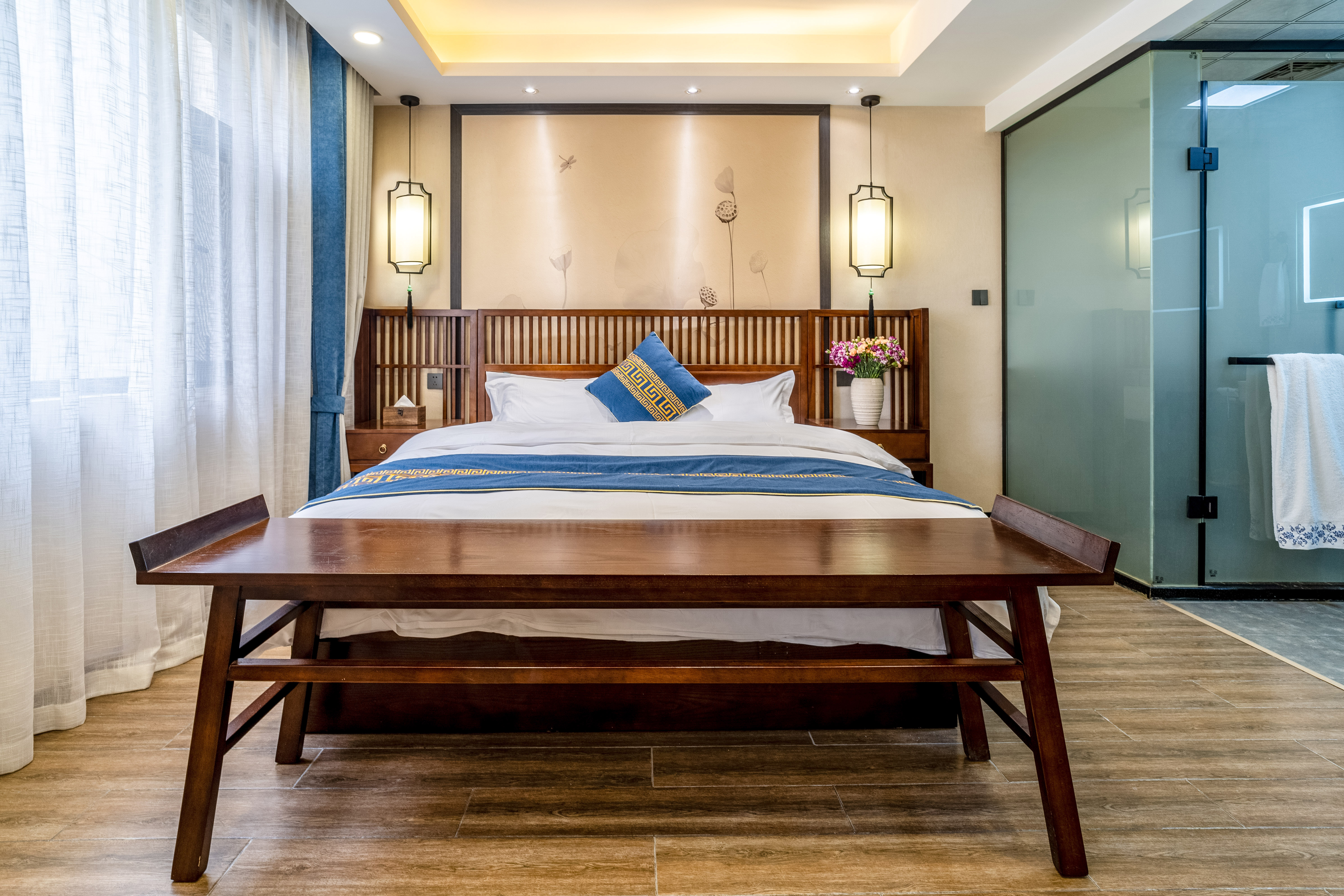 青山不语?园景双床套房「智能马桶」