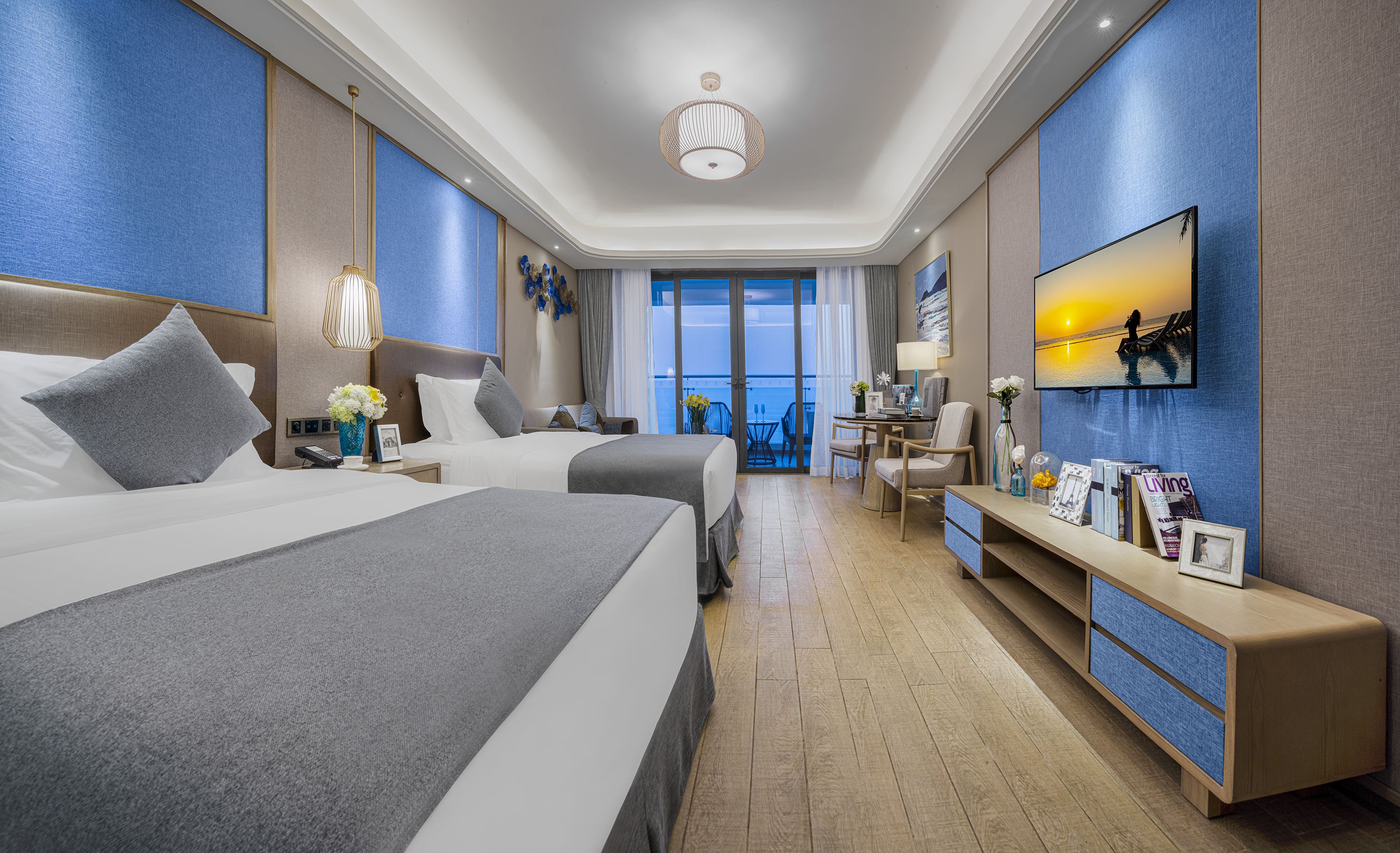 卓越海景双床房