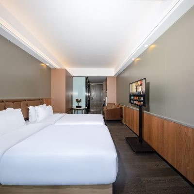 商務城景雙床房（智能客控+冰箱+洗衣機） 深圳科創飯店（南山南油時裝批發中心店）優惠