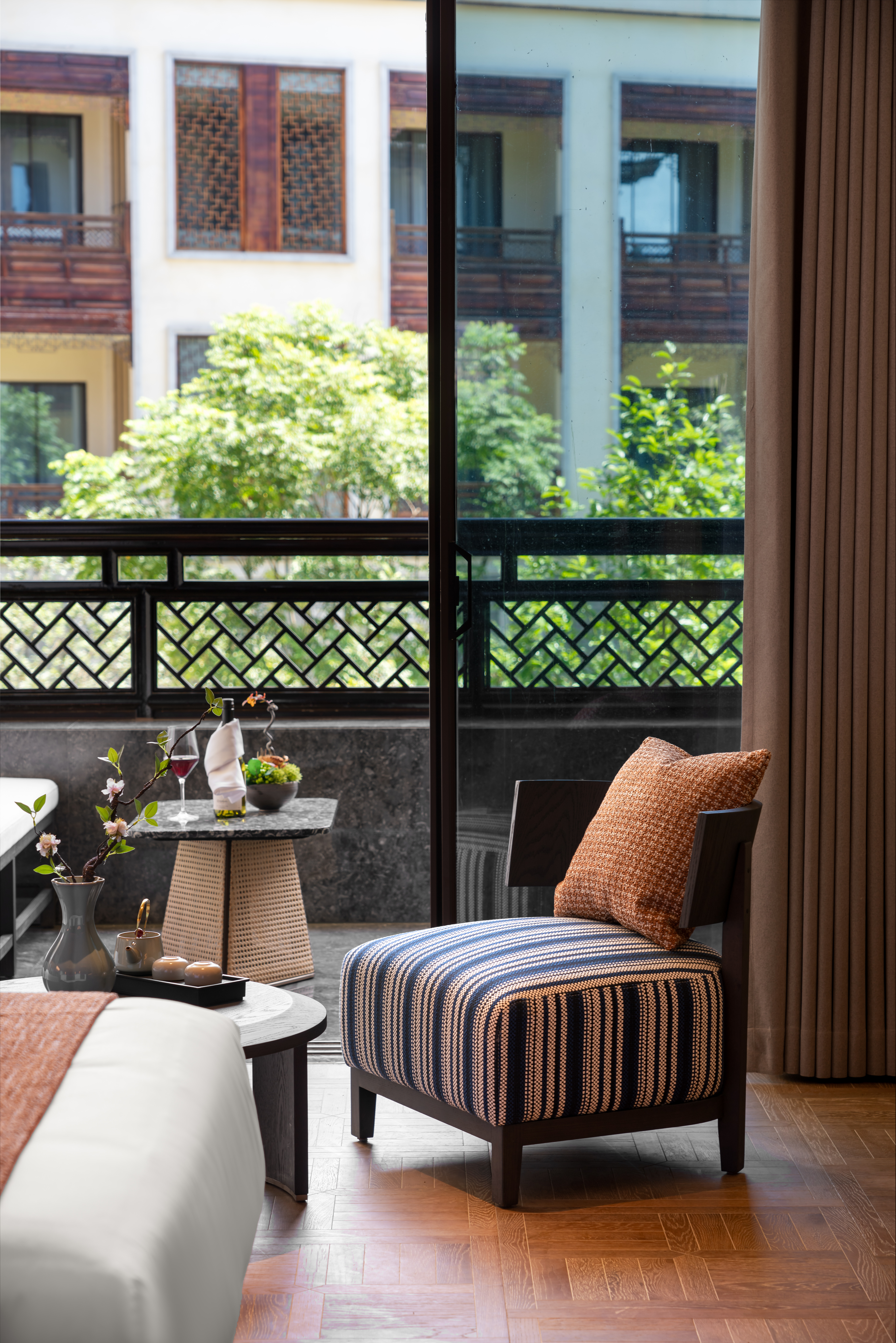 雅居私汤阳台双床房