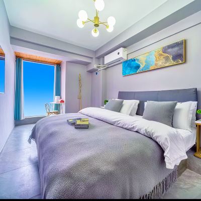 悅宸 | 精品大床房【一次性毛巾浴巾+親膚超柔床品】 藍頓公寓飯店（重慶江北國際機場店）優惠