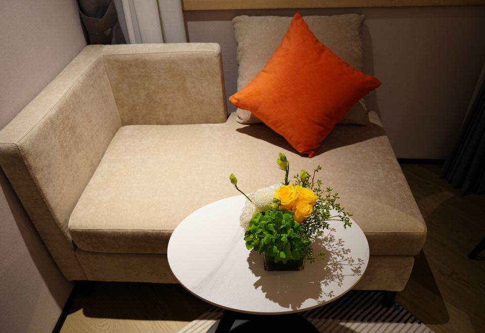 高级房大床带小冰箱