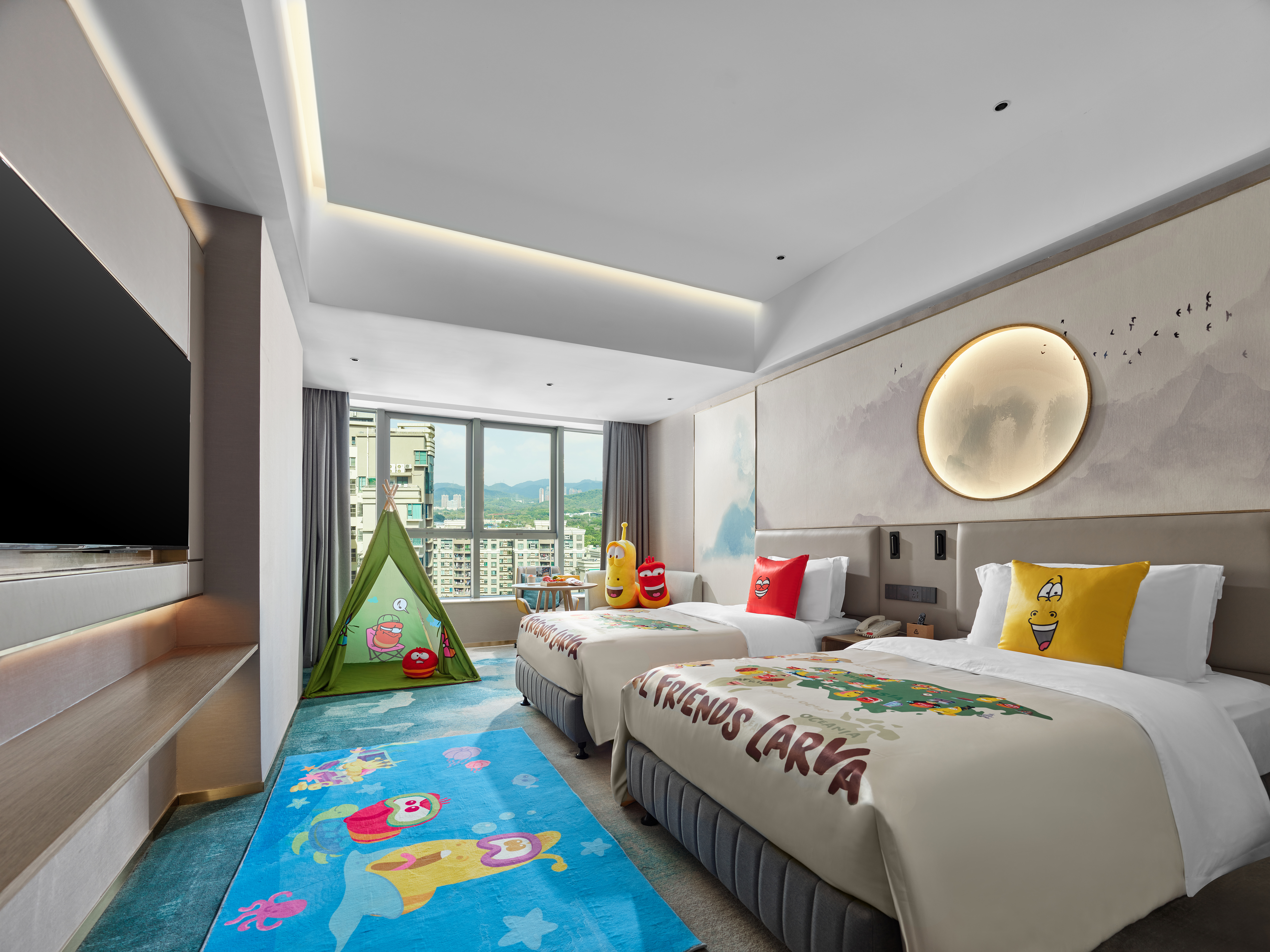 親子爆笑蟲雙床房（航空主題打卡+智能客控+迷你吧）