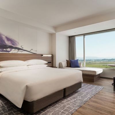 高級客房，1張特大床，梳化床，城市景觀 琵琶湖萬豪飯店優惠