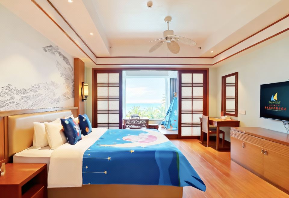 海景亲子大床房（海景落地窗，帐篷童趣）