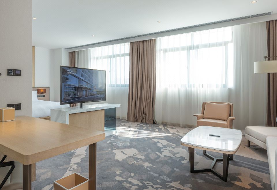 琥珀客房（斯林百兰床垫+空气净化器+360°旋转电视）