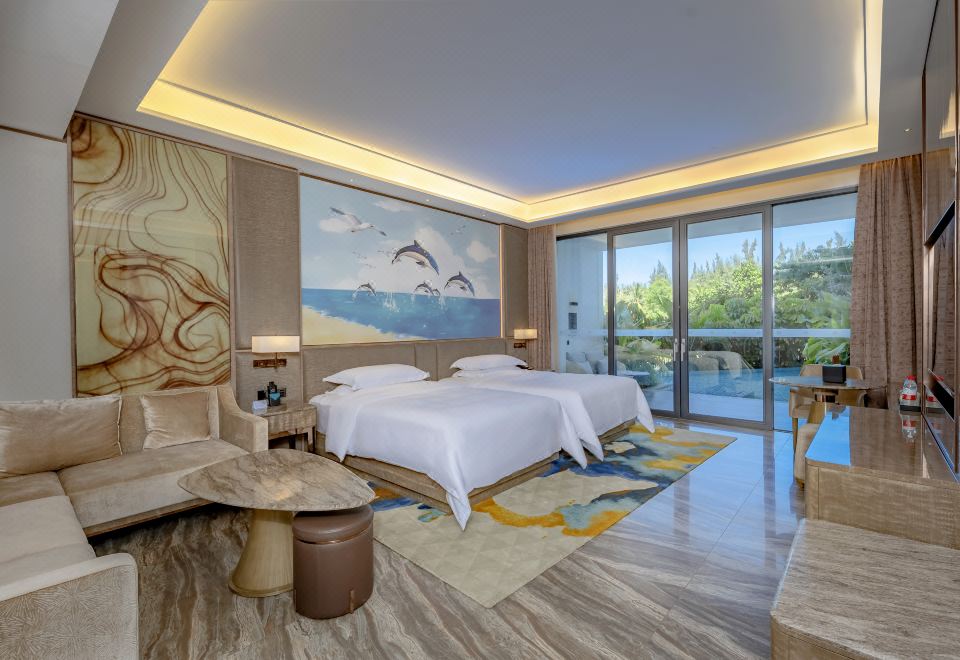 Vaperse Hainan Clear Water BaySwimming Pool Room - Twin Bed