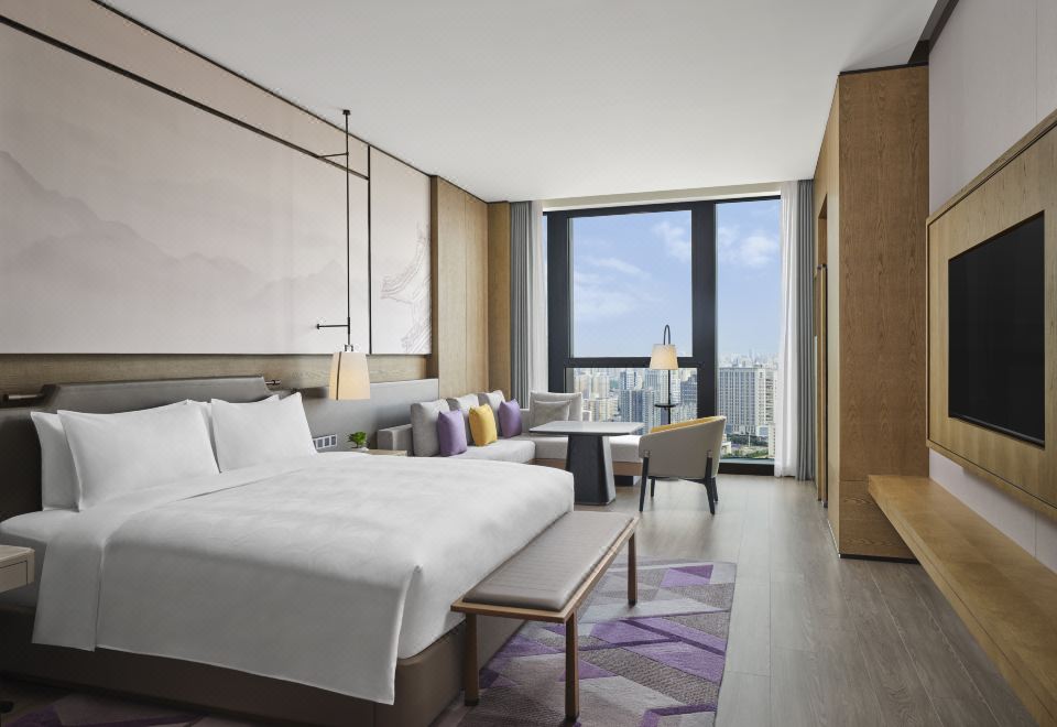 行政大床房|静谧云端坐拥璀璨夜景|舒适商务办公