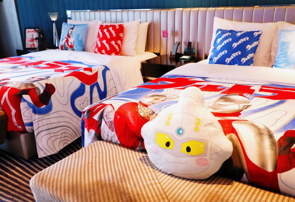 经典奥特曼亲子主题双床房