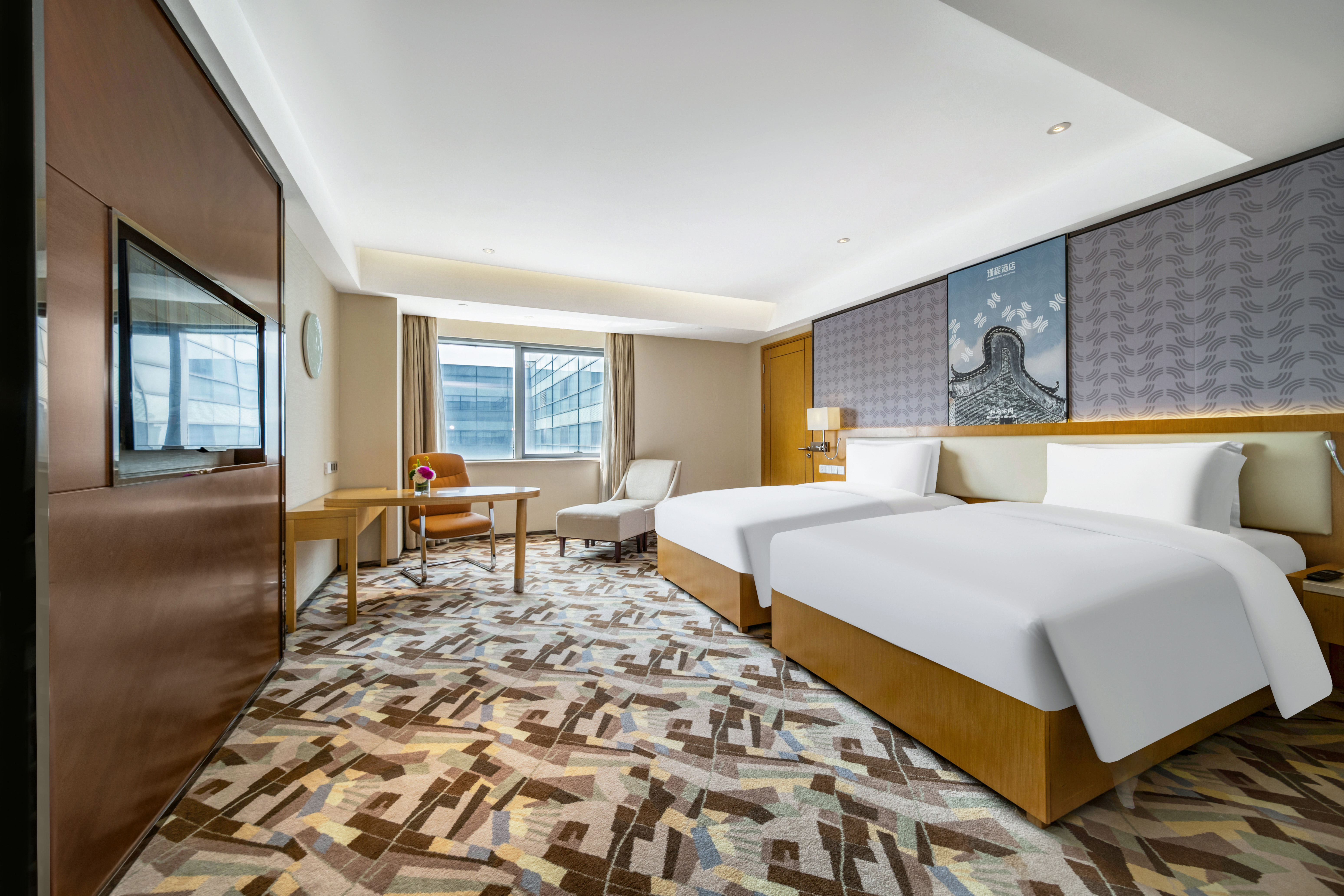 豪华双床房（美景美霞+防蟎亲肤布草+零压护颈高低枕）