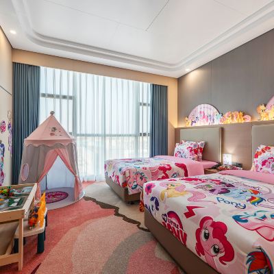 親子套房（卡通主題+子母床+空氣凈化器+小度+大浴缸） 廈門探索飯店優惠