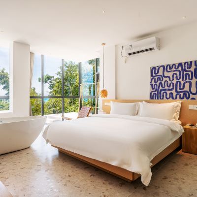 豪華ins園景浴缸大床房 三亞悦朋·海半間美宿優惠