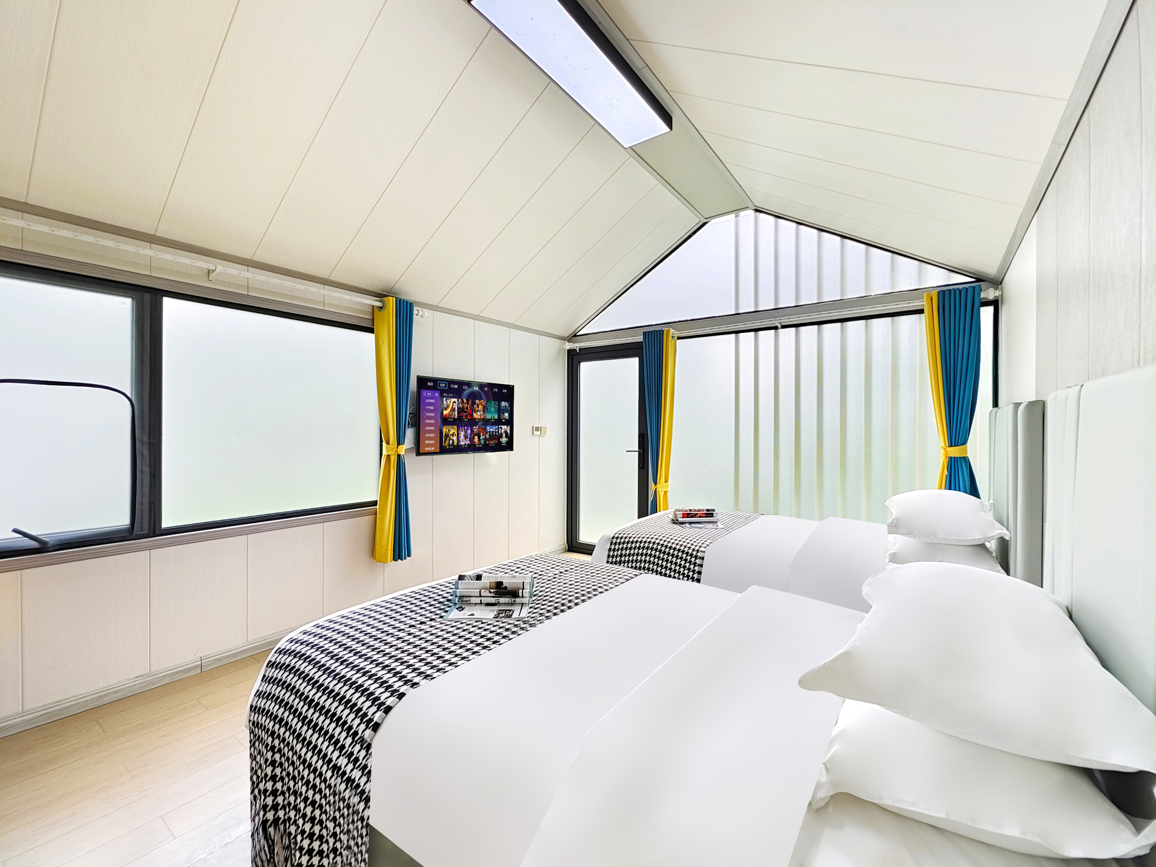 雅蝶·花园特价双床房（空调-网红打卡-山野景观--棋牌娱乐）