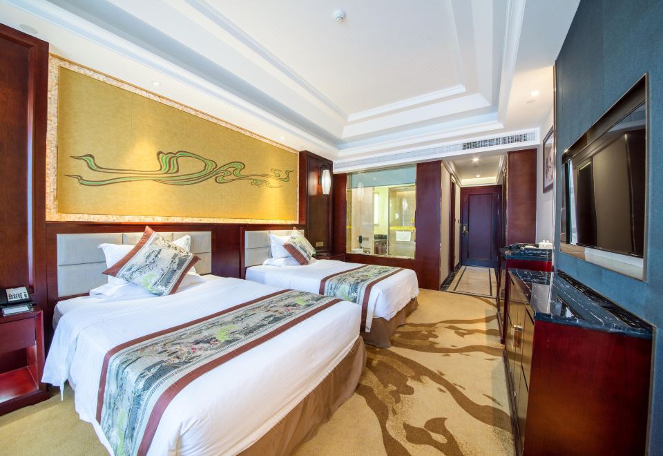 园景双床房（办公桌*功夫茶具）