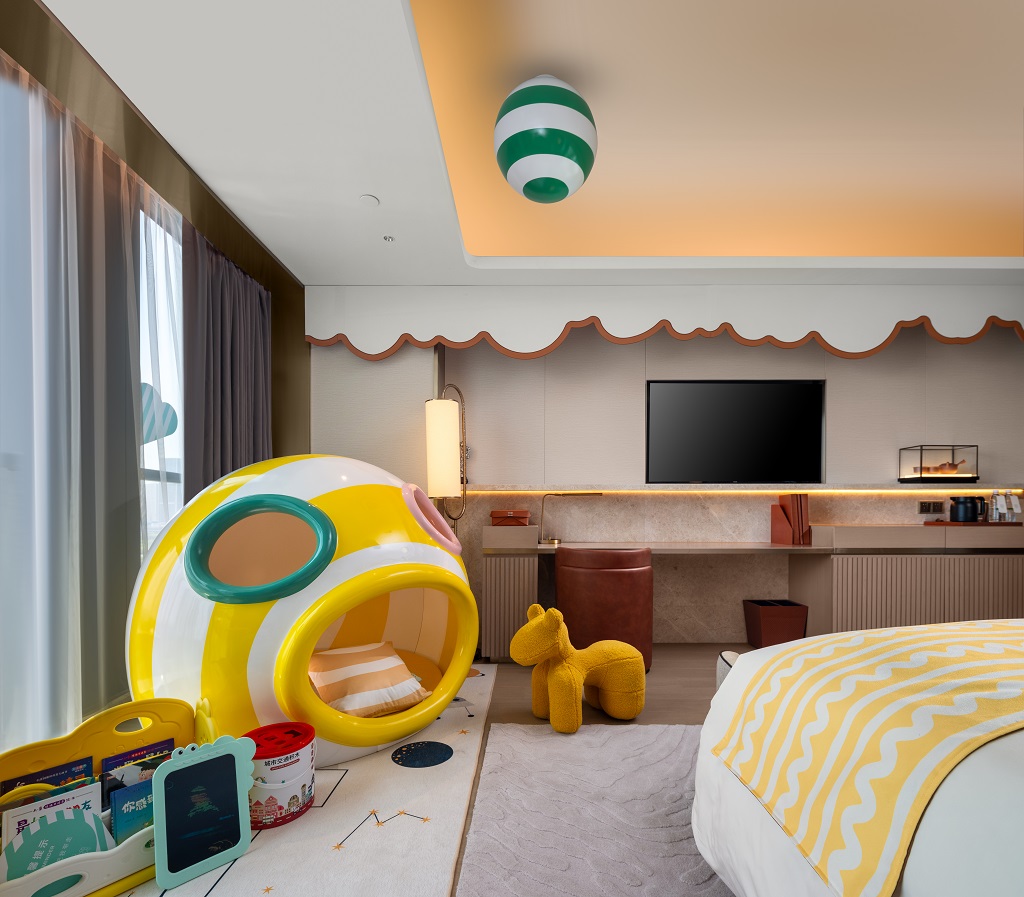 糖果飞屋主题大床房||俏皮鱼嘴+小童玩具+精彩绘本