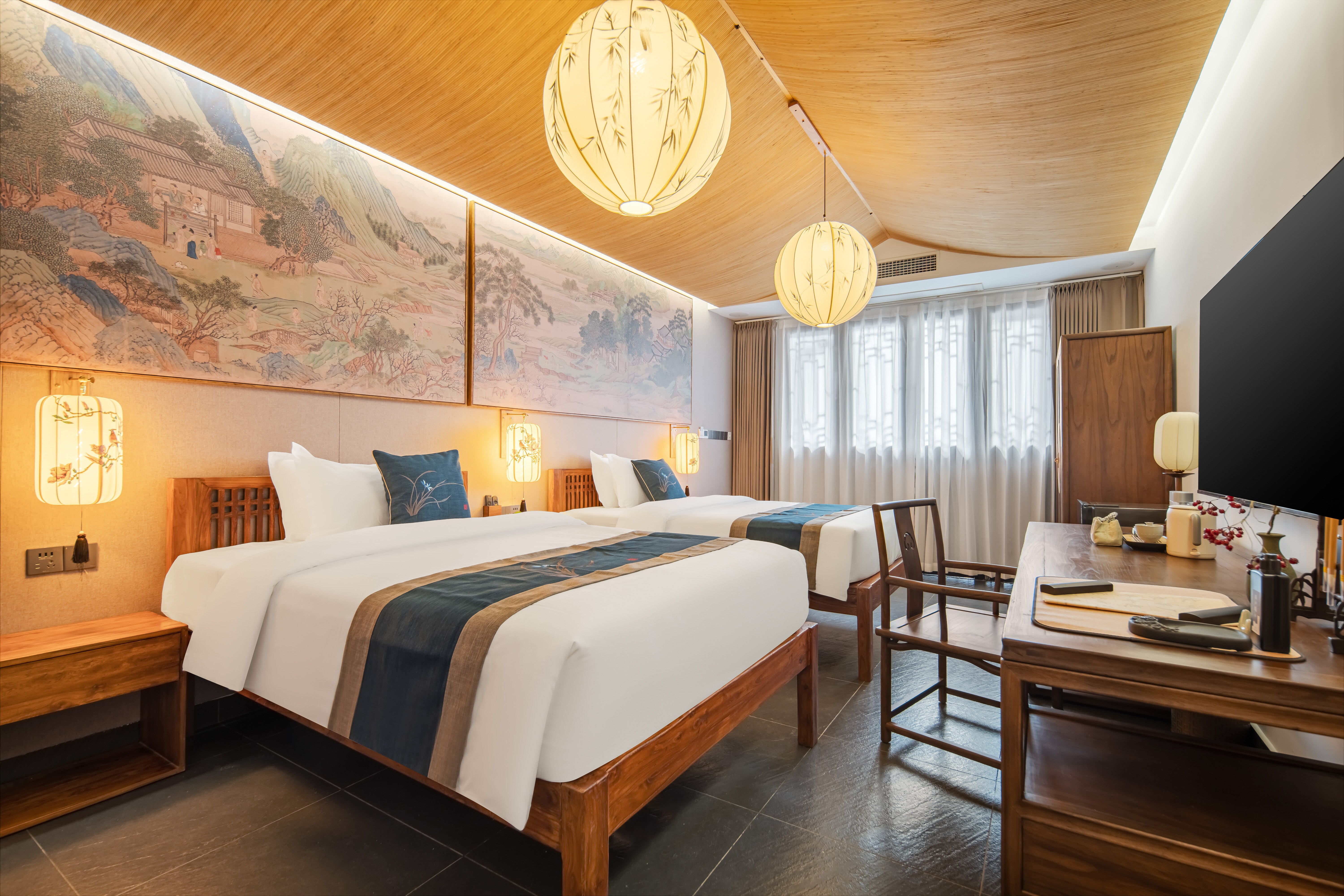 听涧·标准间（全屋暖气+豪华浴缸+戴森吹风机）