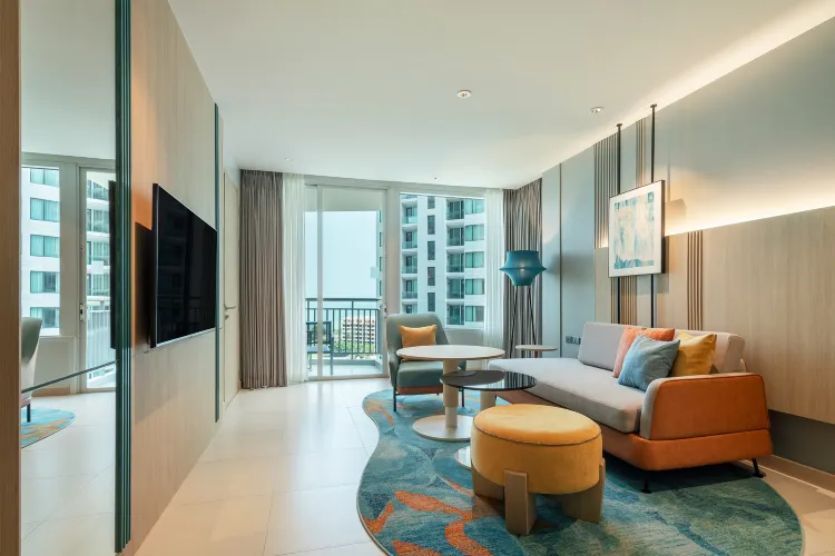 ห้องสวีท 1 ห้องนอนวิวทะเล เบย์ ทาวเวอร์