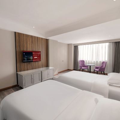 城景雙床房（雙床攬景 + 記憶枕護眠） 滙東假日酒店（廣州龍洞步行街植物園地鐵站店）優惠