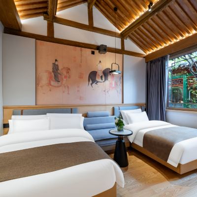 踏沙行·雙床家庭房 馨香雅苑四合院（北京天安門王府井店）優惠