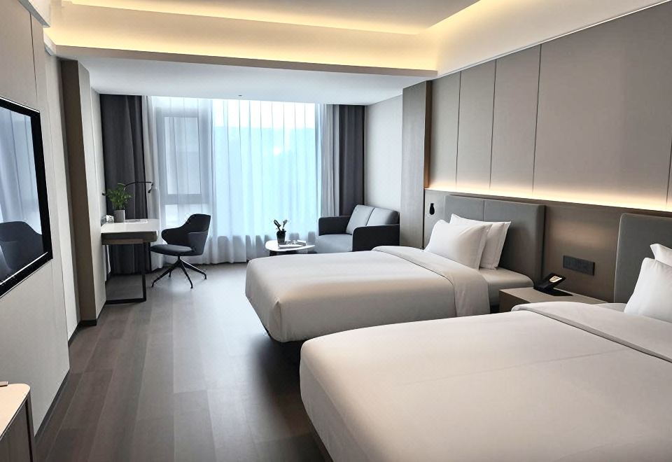 商务双床房【暖气开放+慕思床垫+65寸投屏电视】