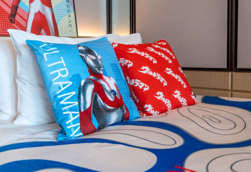 奥特曼亲子主题园景双床房