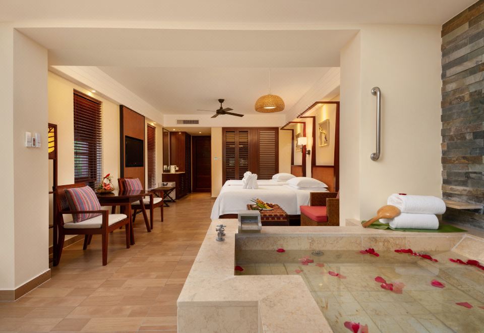 亭瀾別墅雙床房（落地玻璃+雨林景觀+溫泉入戶）