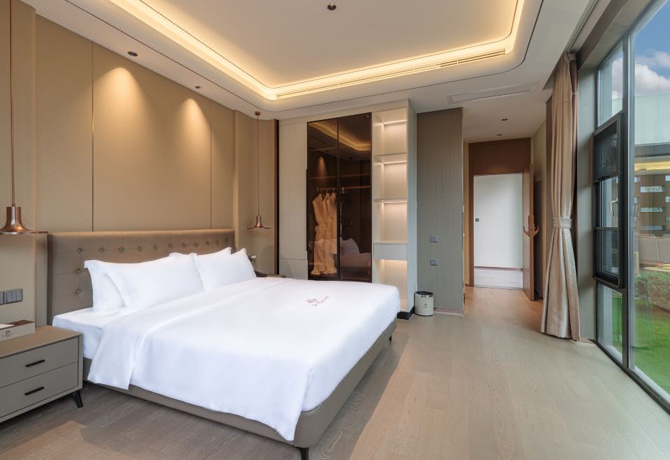 红点·欢聚乐烤院墅|四房一厅|烧烤炉|独立温泉池|厨房厨具