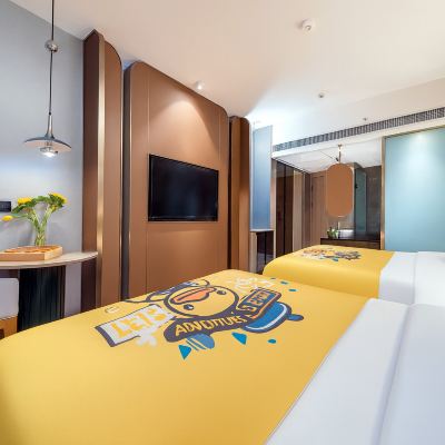 Cheerful樂·童趣親子雙床房（卡通相伴童趣入眠丨沉浸式奢睡靜音床墊丨戴森同款吹風機丨小度智能語音） 舒漫飯店（西安城牆安定門地鐵站店）優惠