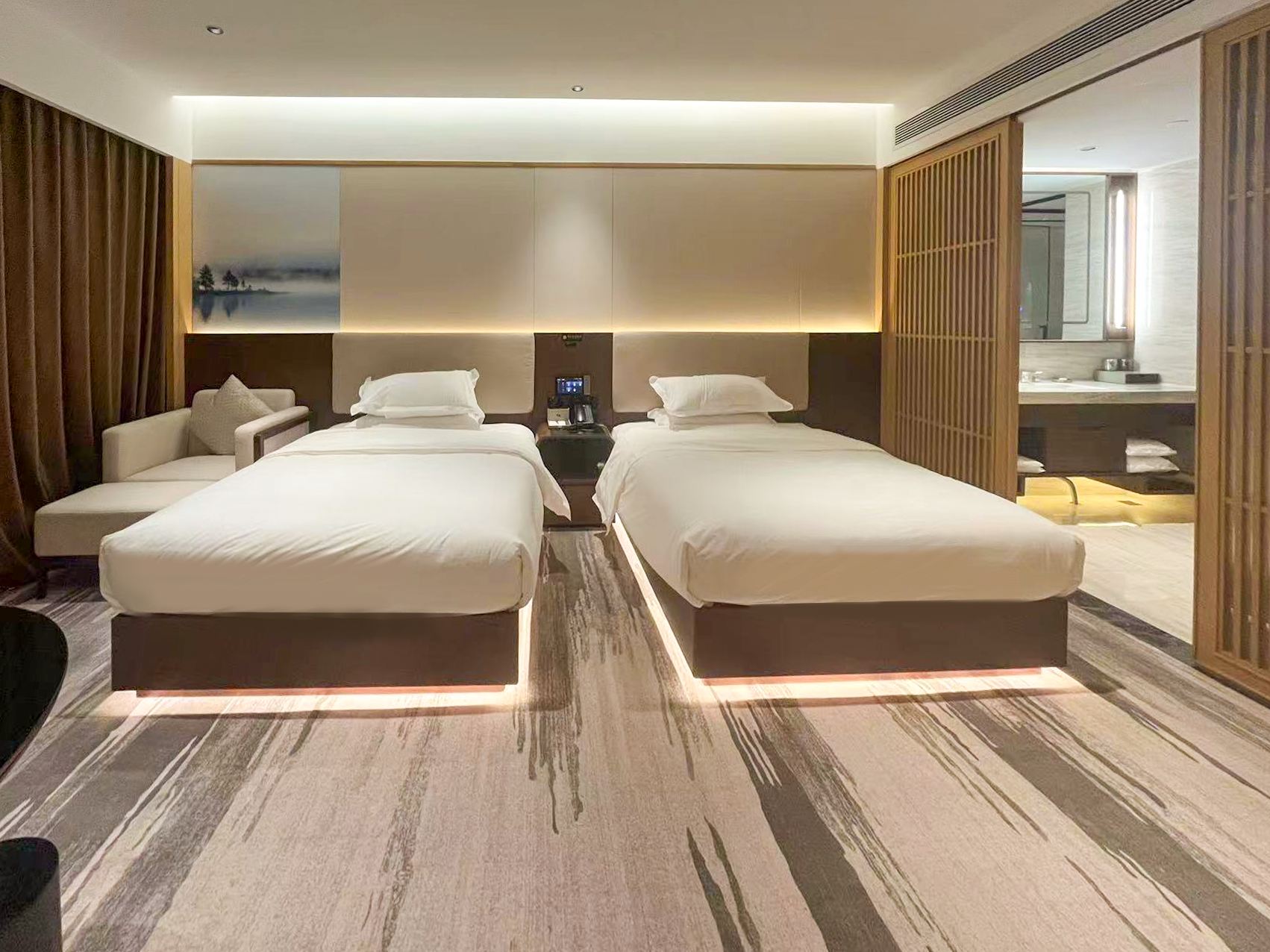 冬日暖阳观景双床房（TOTO衞浴+小度语控+乳胶睡枕）