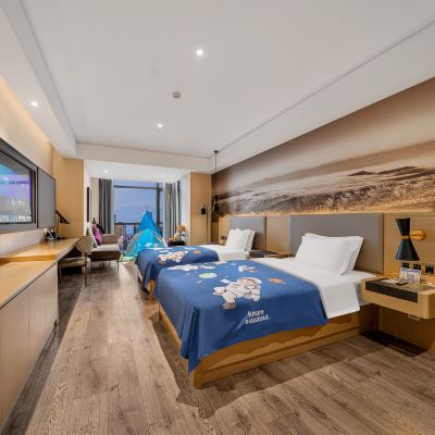 親子雙床房（180°超大落地窗+孩童帳篷+長沙發） 成都寬窄巷子美居飯店（通惠門地鐵站店）優惠