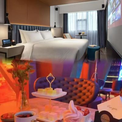 歡言·影院大床房 | 璀璨都市 | 酒醒人間 FunGee歡致酒店（長沙IFS國金中心南門口地鐵站店）優惠