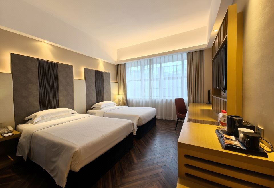 精致雙床房（大牌洗護+大飄窗+助眠床品）