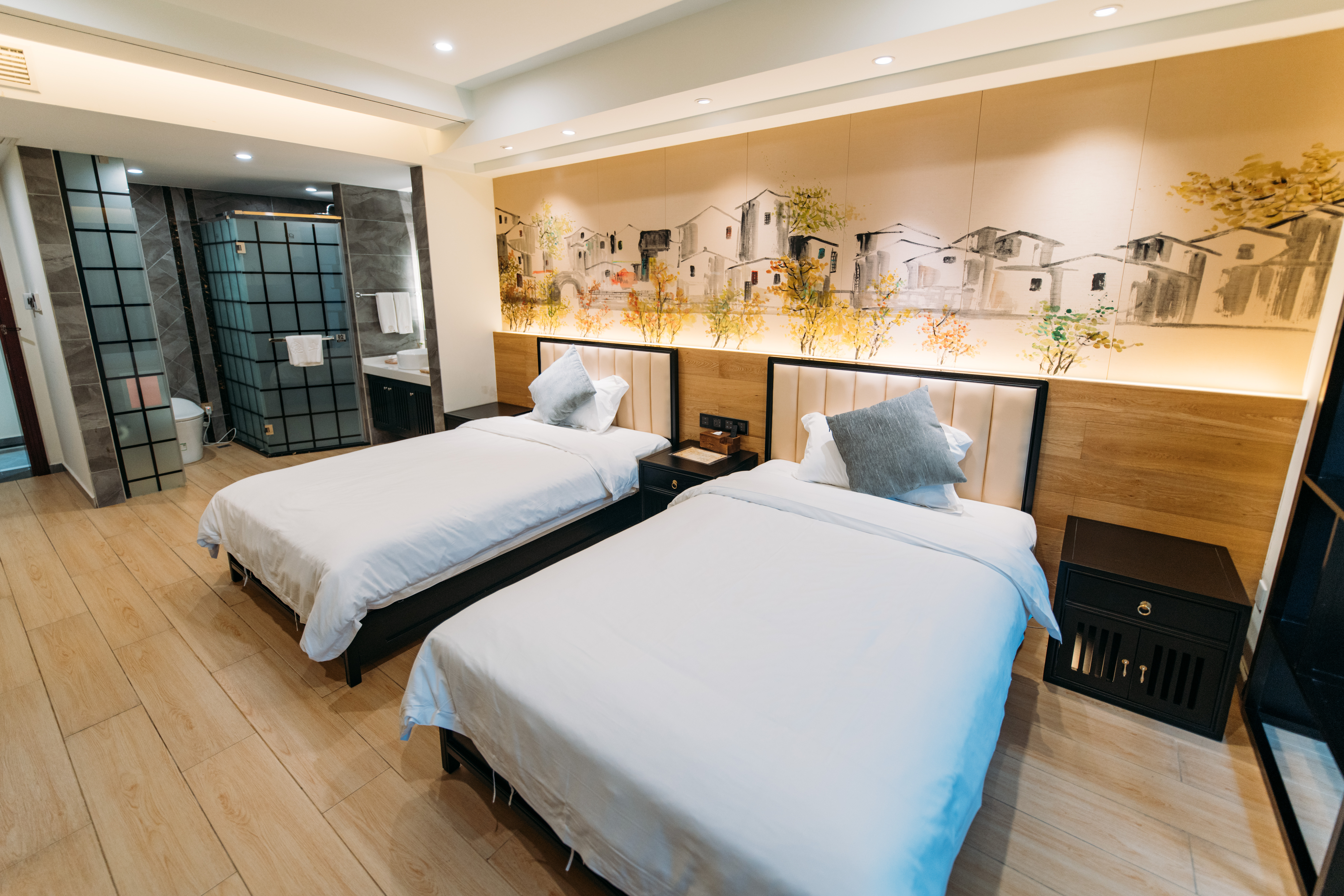 沁園春丨蘇式園林·庭院棋牌雙床房