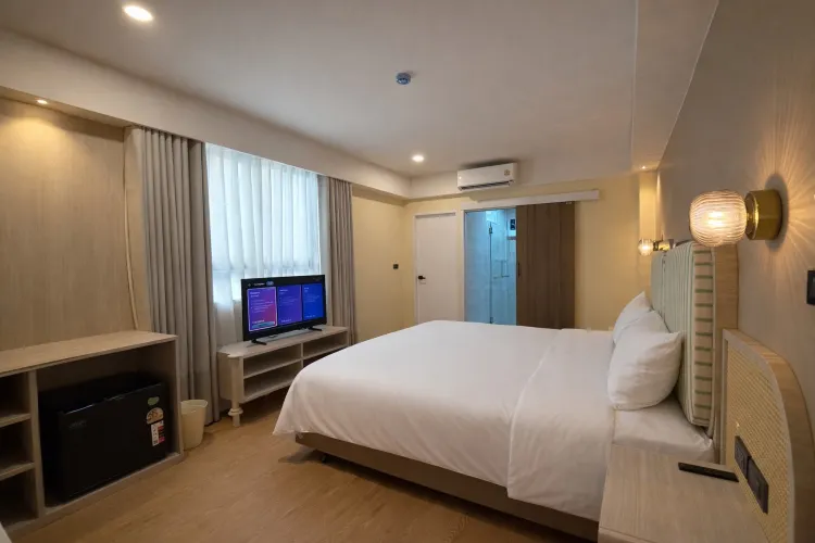 ห้องดีลักซ์คิงไซส์มีหน้าต่าง