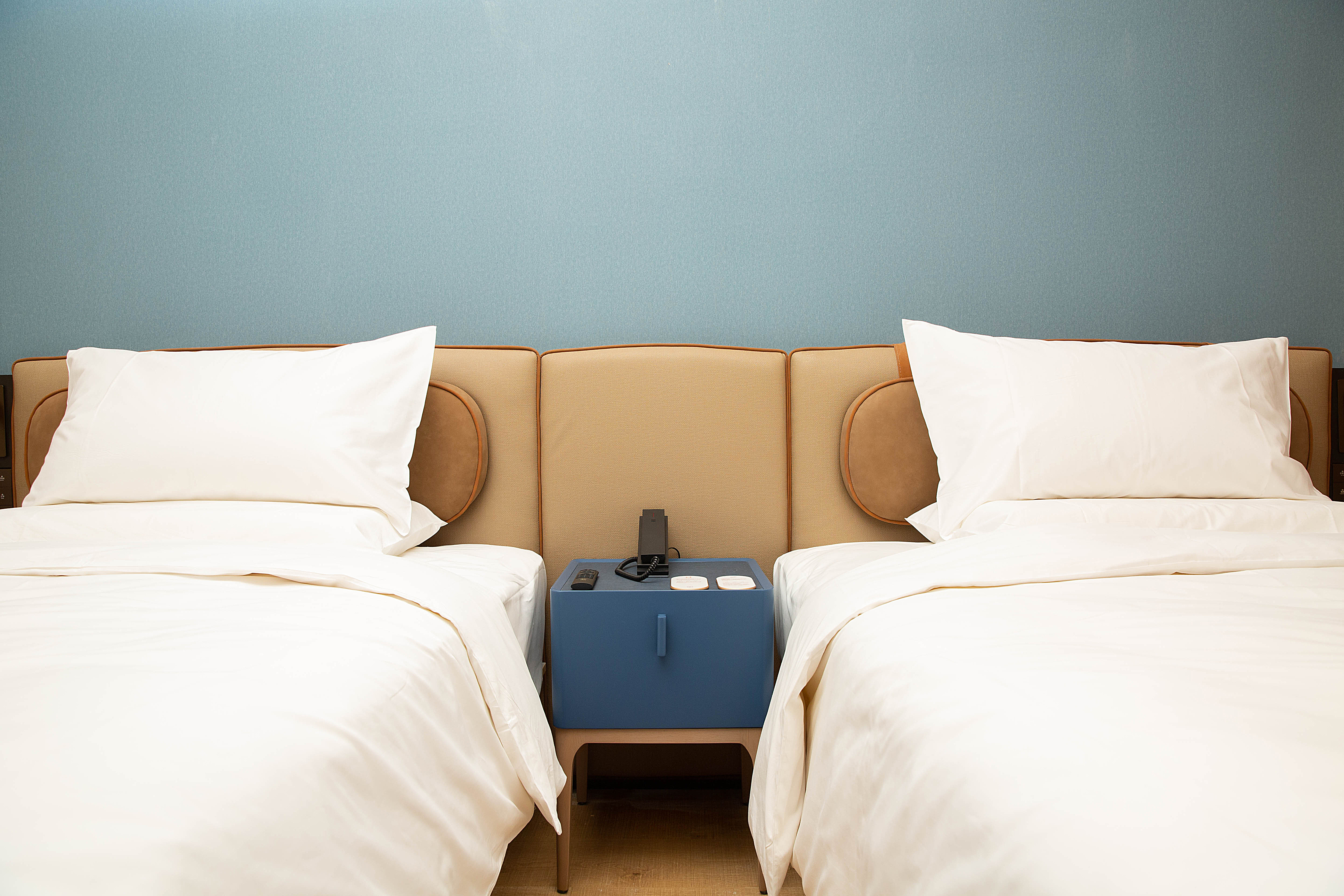 加州阳光双床房（65寸投屏|金可儿床垫|独立冰箱）