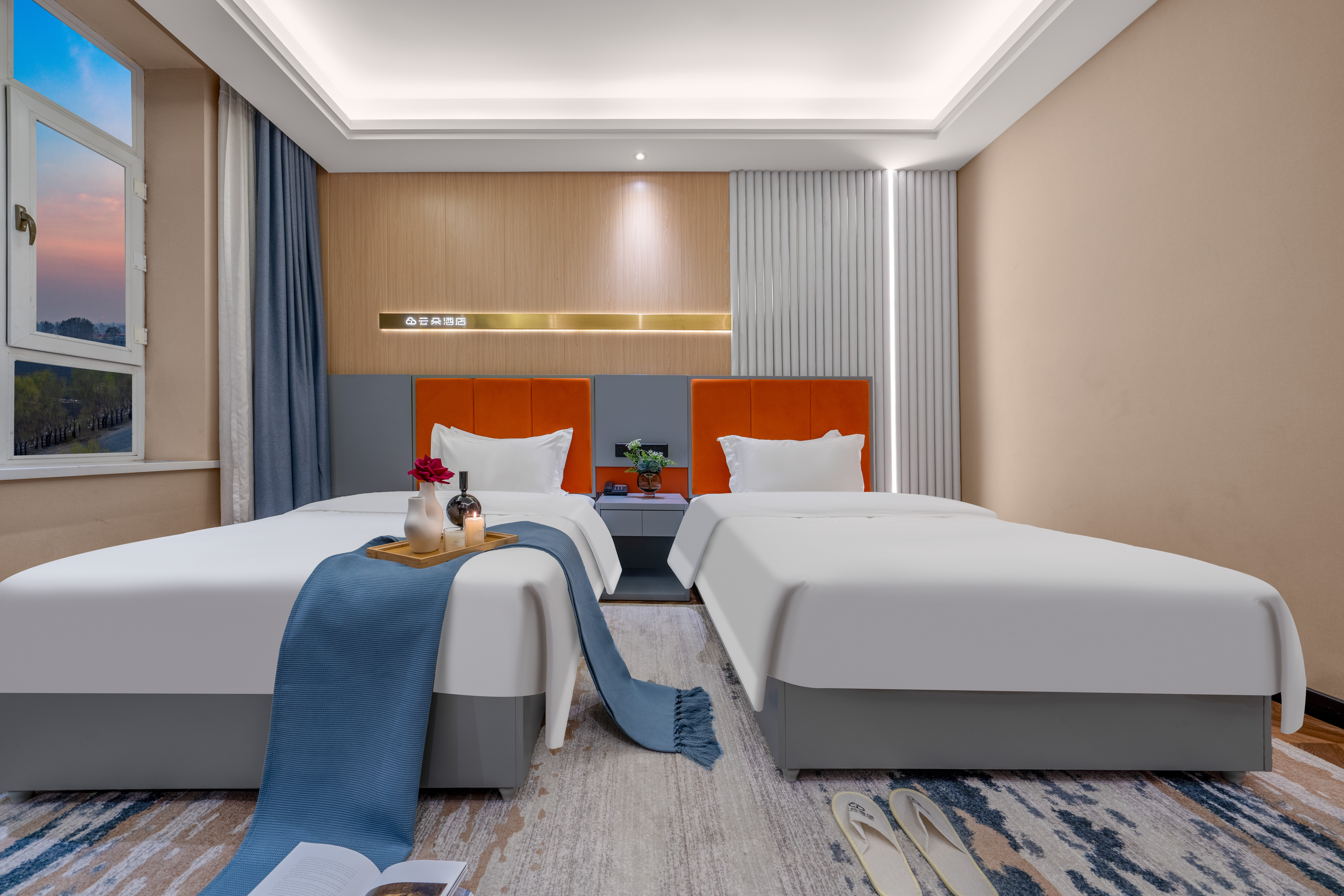 轻奢双床房【腿足按摩器+智能马桶+助眠枕头】