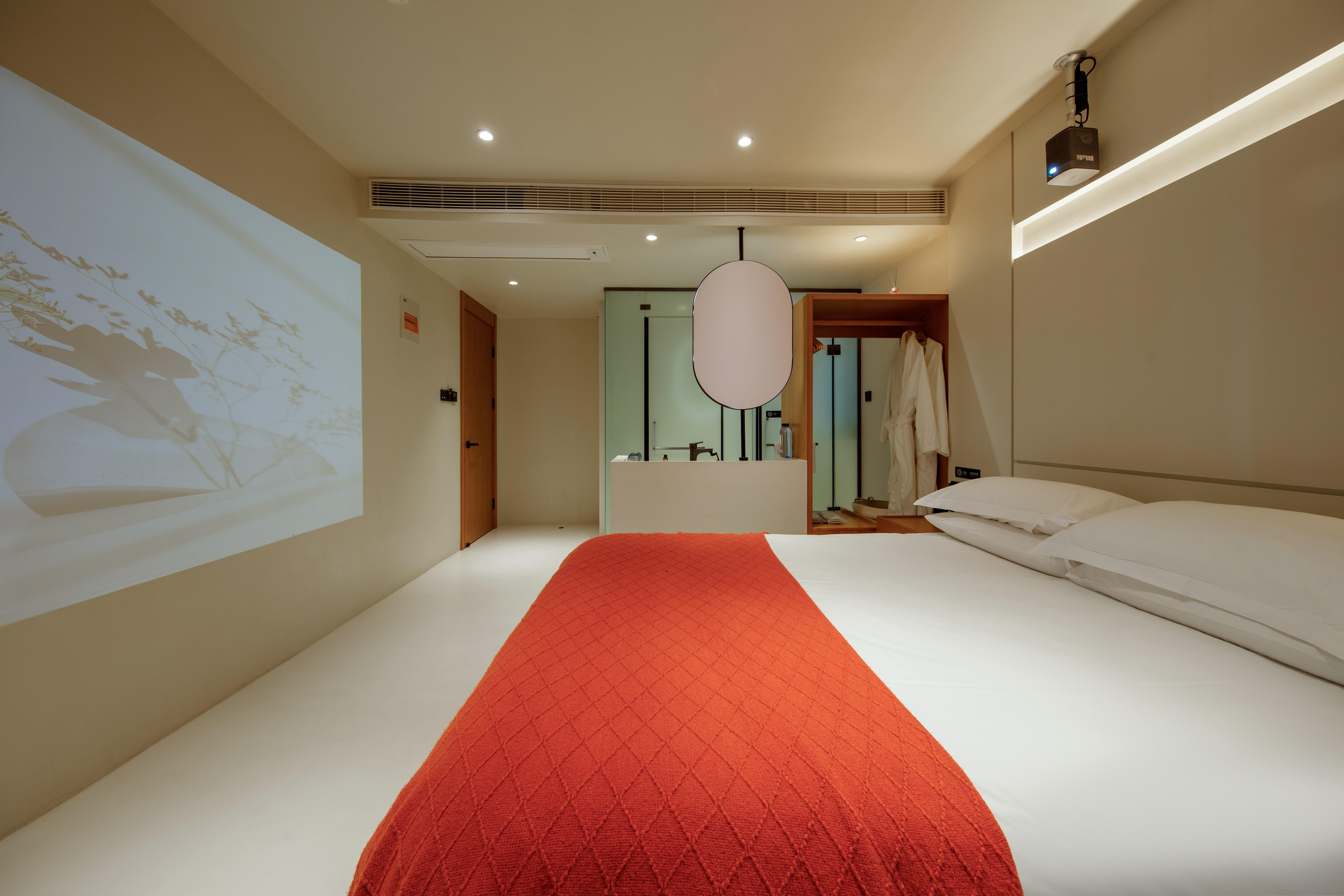 月洒·观景大床房+巨幕投影+品茶坐榻+全屋智能客控