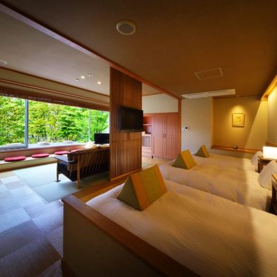 Annex Kimorebi Gran Suite Triple / Bedroom With Terrace 「蔵王の森」がつくる美と健康の温泉宿　ゆと森倶楽部 クーポン