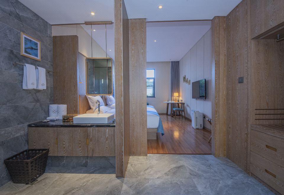 B区不语双拼大床房·庭院格调,温馨简约,畅享舒适