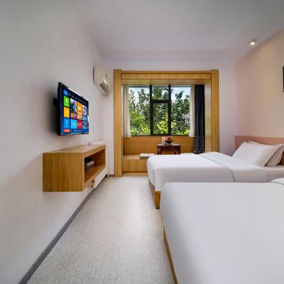 庭院丨梧桐街景雙床房丨靜賞梧桐樹影+雅緻靜謐空間 閱城瓦舍旅行飯店（西安鐘鼓樓南門店）優惠