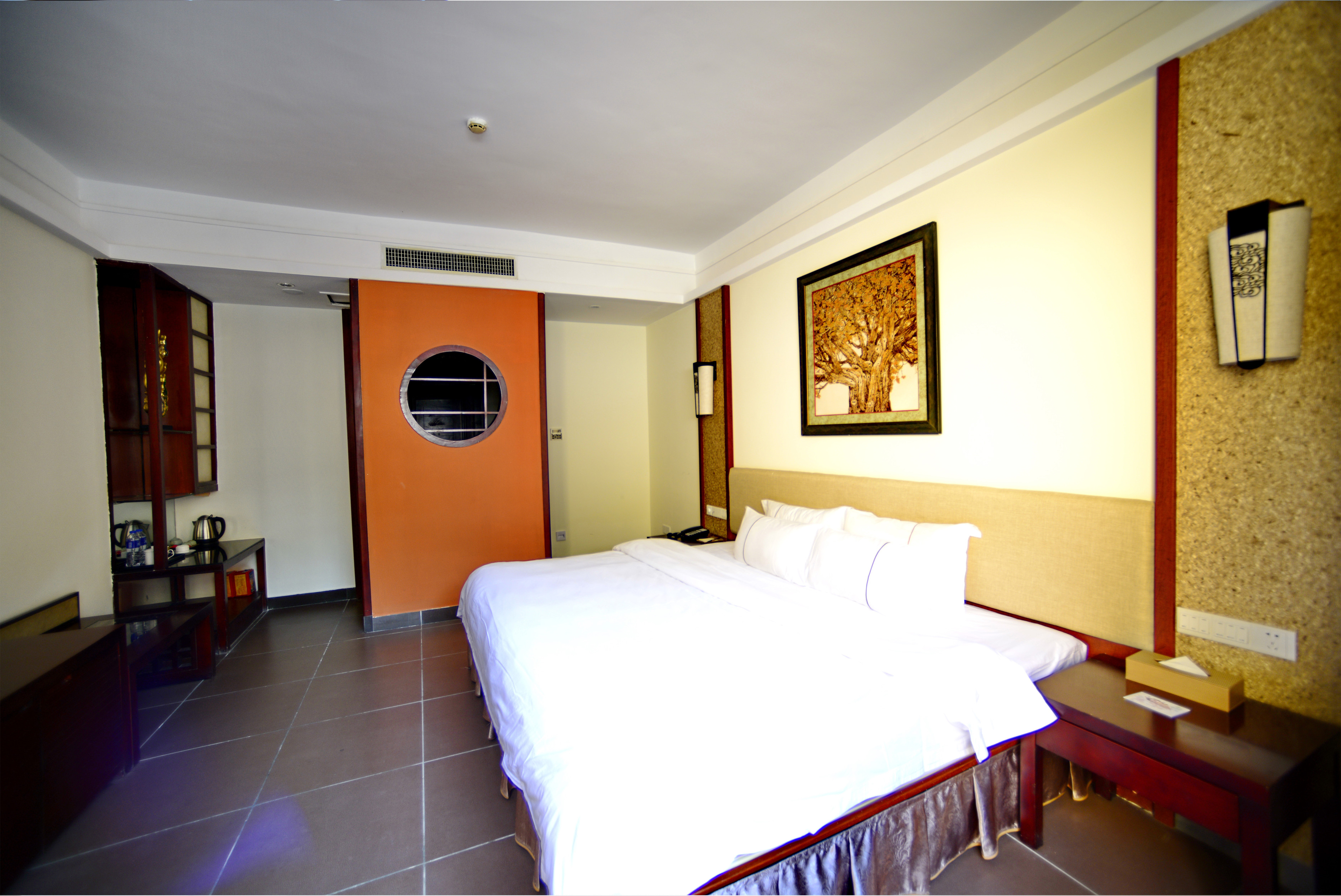 别墅私密大床花园情侣房|独立温泉池