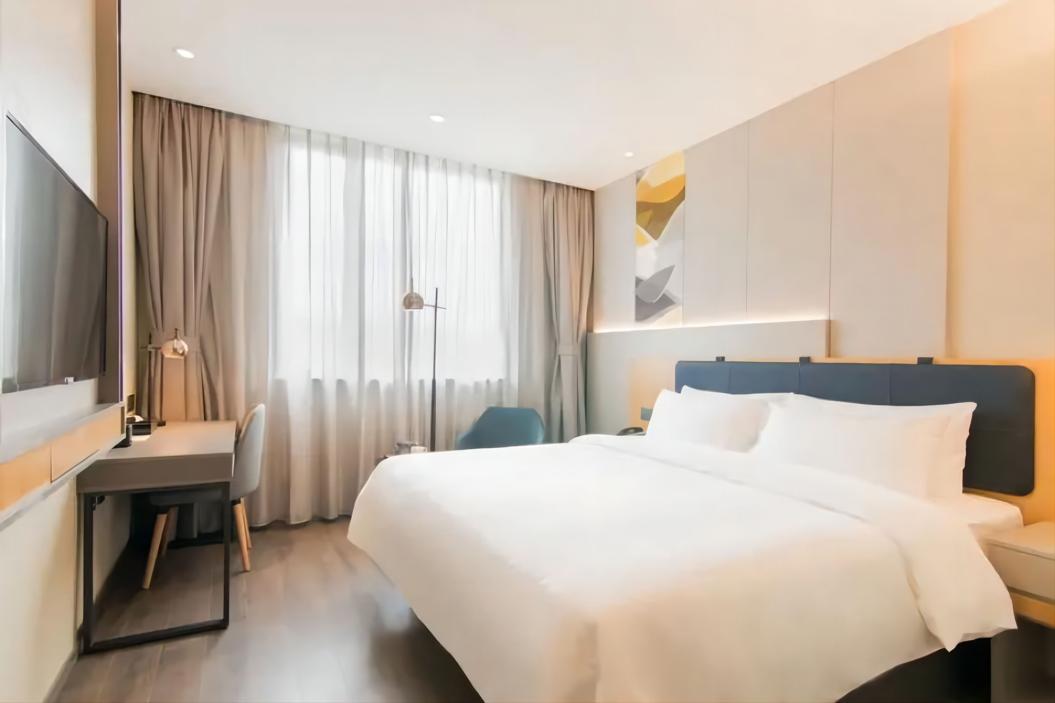 休闲娱乐?特色棋牌大床【轻奢睡眠+雀友麻将机】