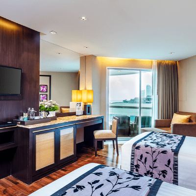 豪華海灘房雙床房含 Coco Play & Coco Pool 芭達雅愛灣海灘度假飯店優惠