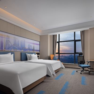 舒適雙床房（美國舒達床墊+手機投屏+乾濕分區） 武漢光谷一路希爾頓歡朋飯店優惠