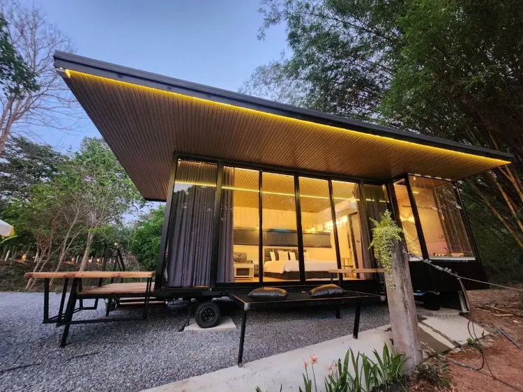 Panoramic Riverside Cabin With Jacuzzi