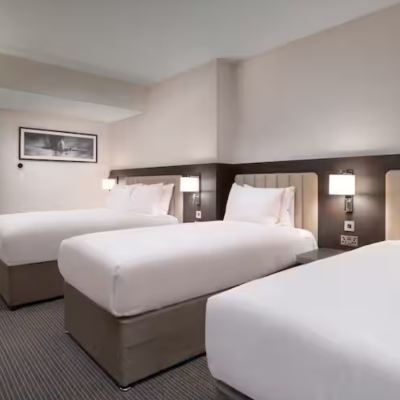 1 Double and 2 Single Beds - Newly Refurbished and Sound Proofed - up to 4 Adl or 2 Ad 2 Chl or 3 Adl 1 Chl - Hilton London Gatwick Airport Promo Code