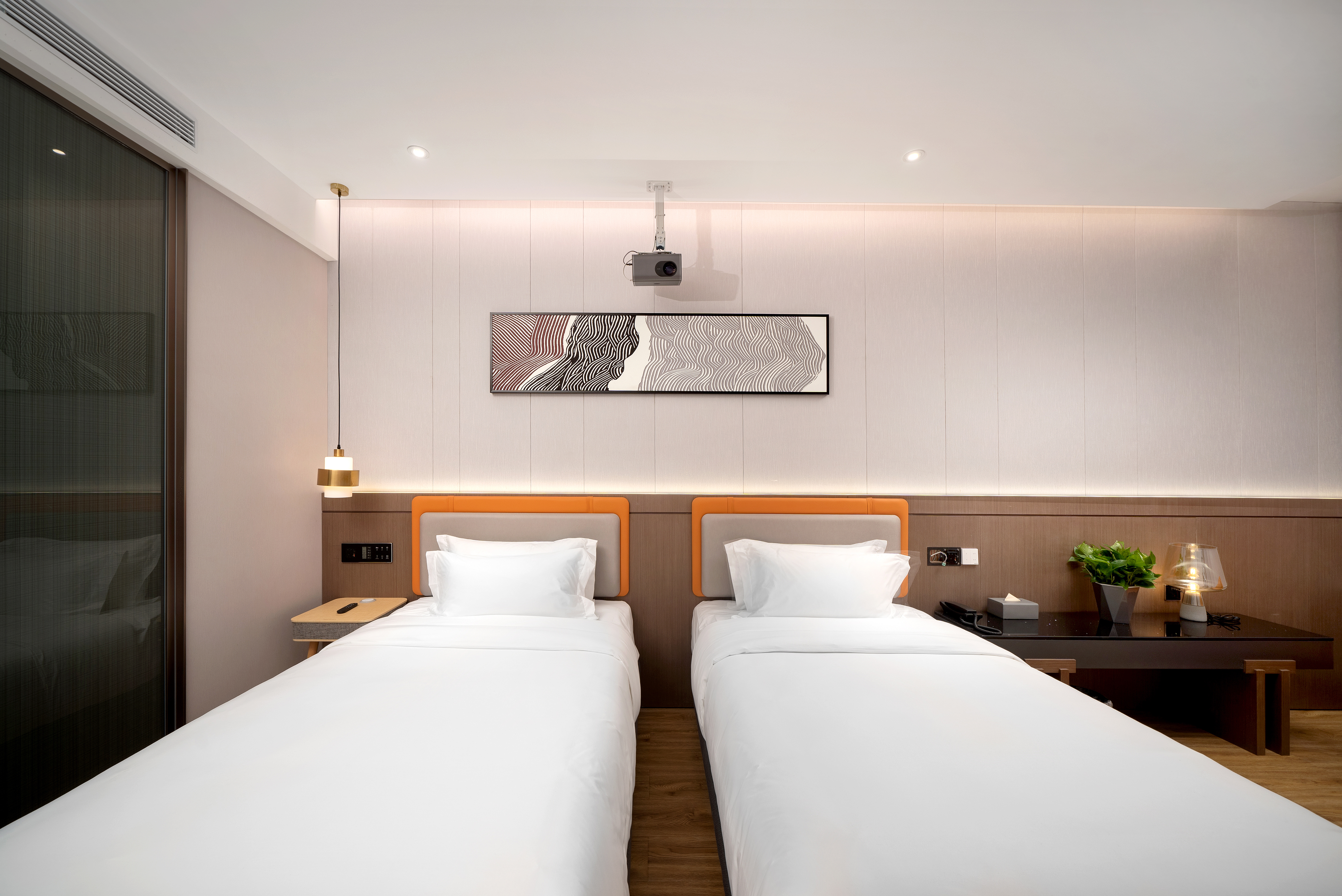 ZMAX Manxi Hotel (Harbin Central Street Sophia Church Store)两张床L影音房