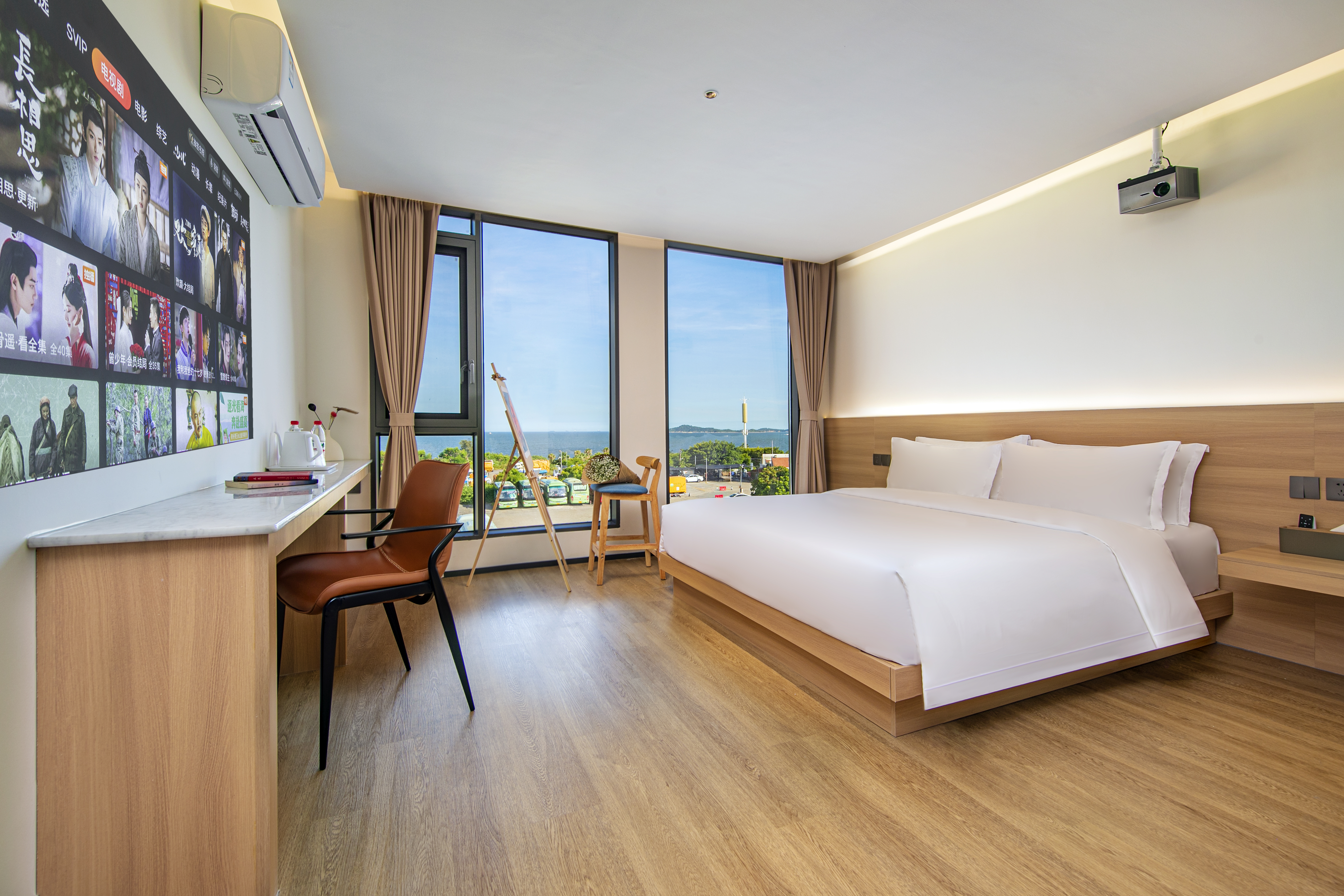 观海·无际日出投影大床房（躺在床上看日出）